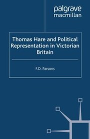 Thomas Hare and Political Representation in Victorian Britain - Cover