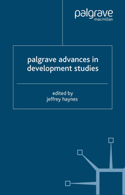 Palgrave Advances in Development Studies - Cover