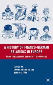 A History of Franco-German Relations in Europe - Cover