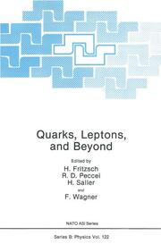 Quarks, Leptons, and Beyond