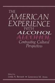 The American Experience with Alcohol - Cover
