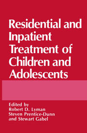 Residential and Inpatient Treatment of Children and Adolescents - Cover