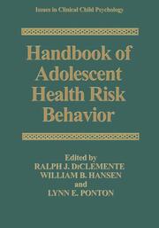 Handbook of Adolescent Health Risk Behavior - Cover