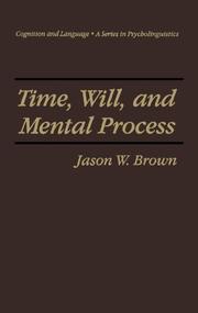 Time, Will and Mental Process - Cover
