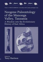 Neogene, Paleontology of the Manonga Valley, Tanzania - Cover