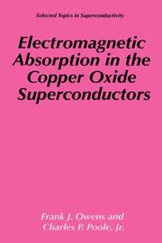 Electromagnetic Absorption in the Copper Oxide Superconductors - Cover