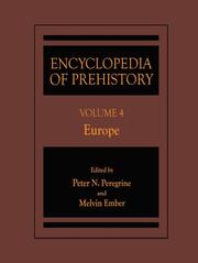 Encyclopedia of Prehistory Volume 4: Europe