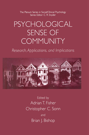 Psychological Sense of Community