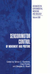 Sensorimotor Control of Movement and Posture - Cover