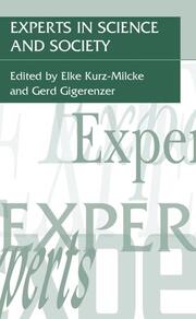 Experts in Science and Society - Cover