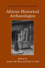 African Historical Archaeologies - Cover