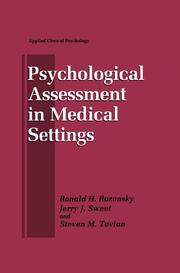 Psychological Assessment in Medical Settings - Cover