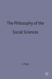 The Philosophy of The Social Sciences