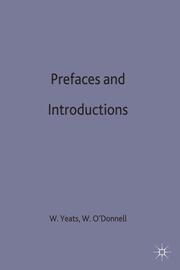 Prefaces and Introductions - Cover
