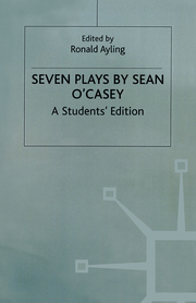 Seven Plays By Sean O'casey - Cover
