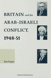 Britain and the Arab-Israeli Conflict, 1948-51 - Cover