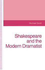 Shakespeare and the Modern Dramatist - Cover