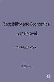Sensibility and Economics in the Novel - Cover