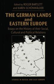 The German Lands and Eastern Europe