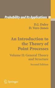 An Introduction to the Theory of Point Processes II