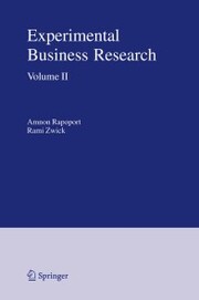 Experimental Business Research - Cover
