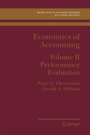 Economics of Accounting II