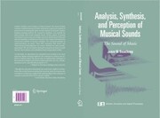 Analysis, Synthesis, and Perception of Musical Sounds - Cover