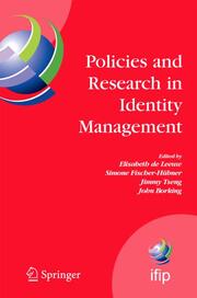 Policies and Research in Identity Management - Cover