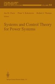 Systems and Control Theory for Power Systems - Cover