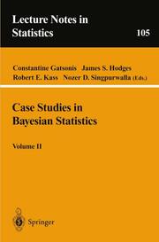 Case Studies in Bayesian Statistics, Volume II - Cover