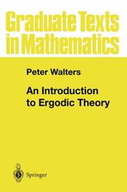 An Introduction to Ergodic Theory - Cover