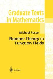 Number Theory in Function Fields - Cover