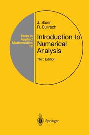 Introduction to Numerical Analysis - Cover