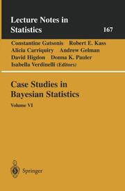 Case Studies in Bayesian Statistics VI