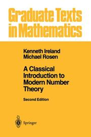 A Classical Introduction to Modern Number Theory - Cover
