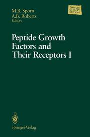 Peptide Growth Factors and Their Receptors I - Cover