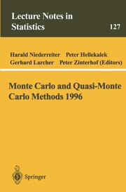 Monte Carlo and Quasi-Monte Carlo Methods 1996 - Cover
