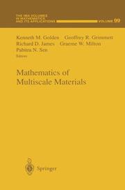 Mathematics of Multiscale Materials - Cover