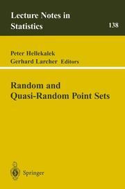 Random and Quasi-Random Point Sets - Cover