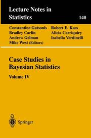 Case Studies in Bayesian Statistics - Cover