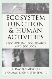 Ecosystem Function And Human Activities