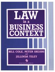 Law in a Business Context - Cover