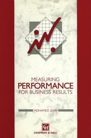 Measuring Performance for Business Results - Cover