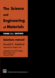 The Science and Engineering of Materials - Cover