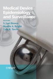 Medical Device Epidemiology and Surveillance - Cover