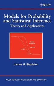 Models for Probability and Statistical Inference - Cover