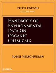 Handbook of Environmental Data on Organic Chemicals - Cover