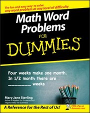 Math Word Problems For Dummies - Cover