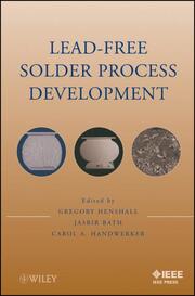 Lead-Free Solder Process Development - Cover