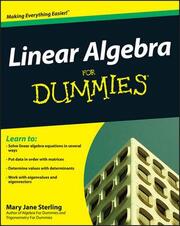 Linear Algebra For Dummies - Cover